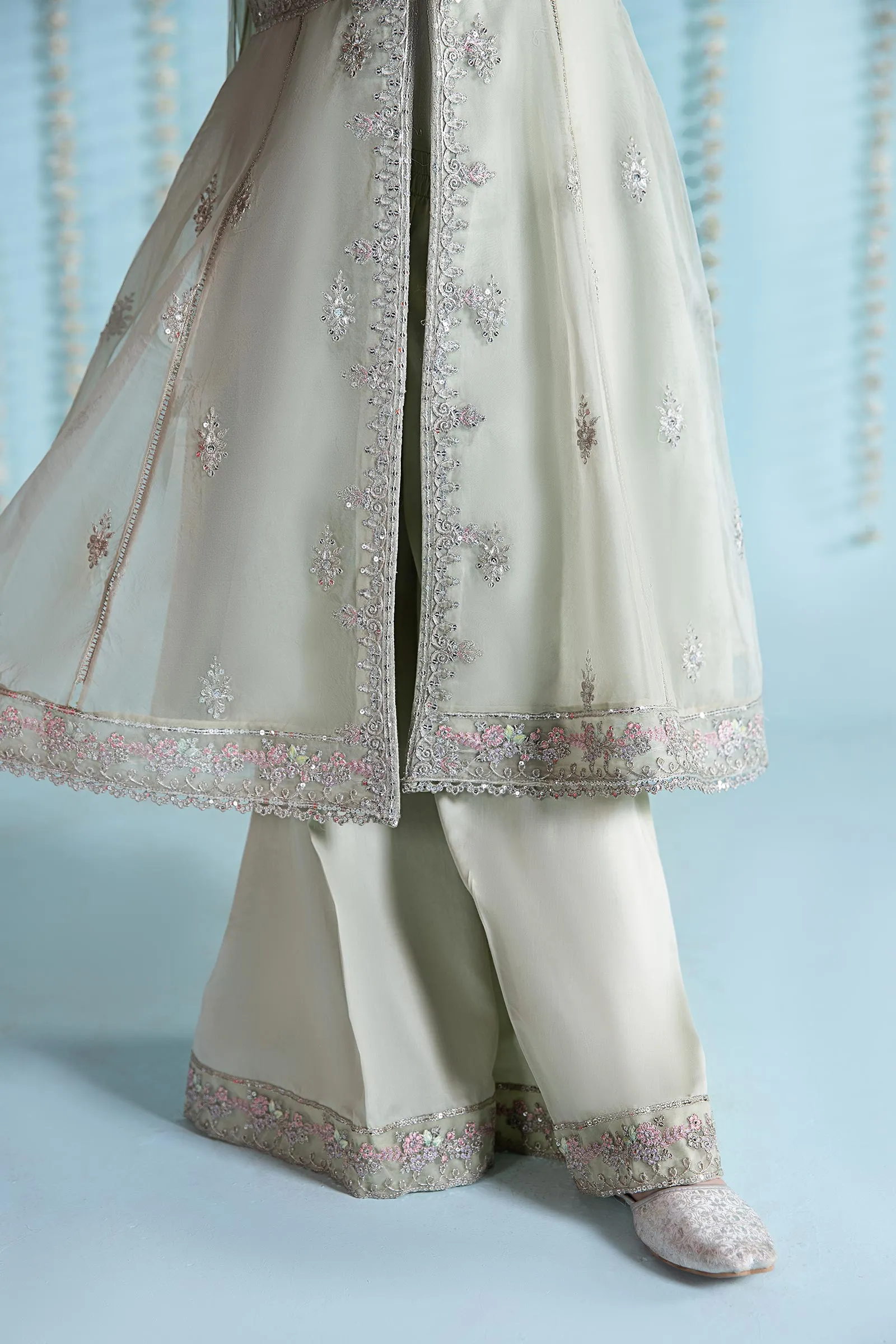 3 Piece Embroidered Organza Suit | MKS-EA24-01