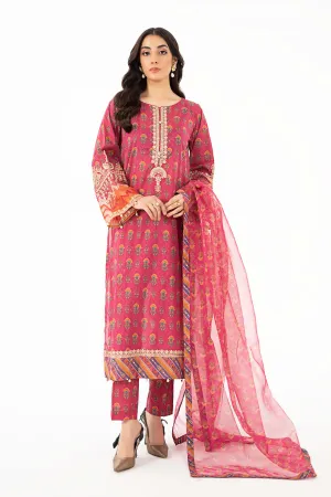 3 Piece Printed Lawn Suit | DW-EF22-61R1