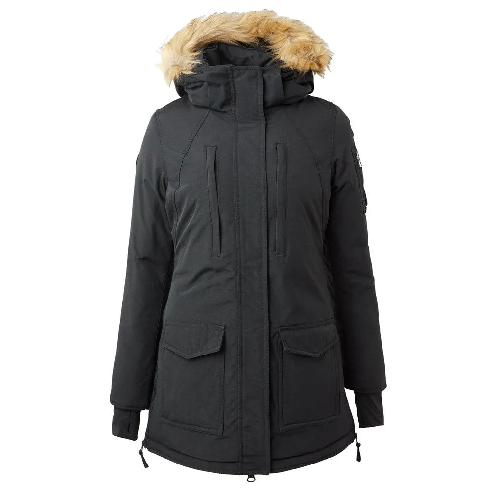 33353 Horze Brooke Women's Long Parka Jacket- Black