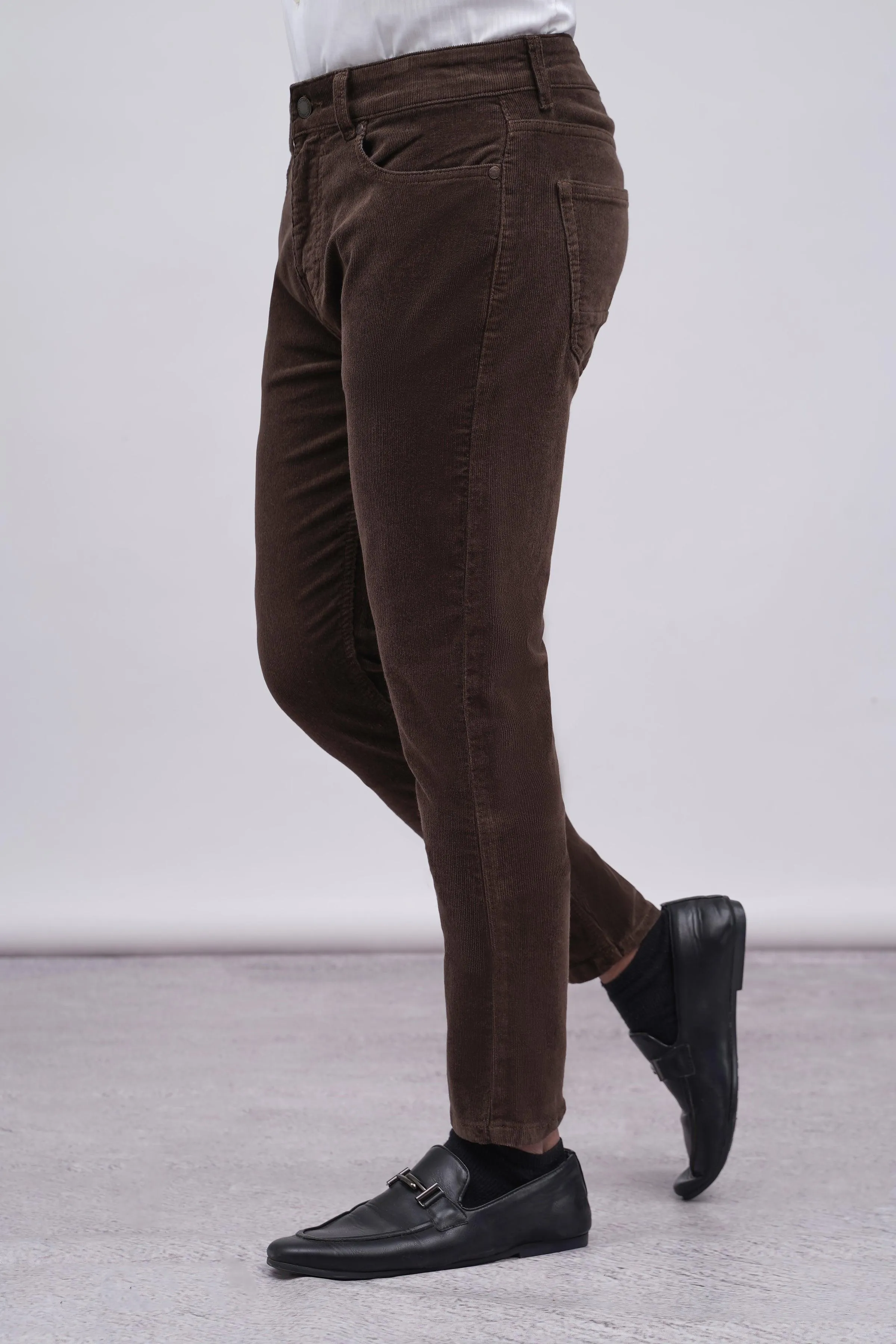 5 POCKET CORDUROY PANT BROWN