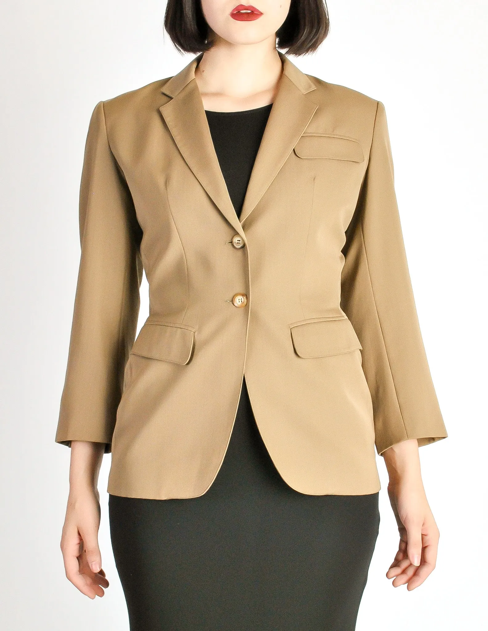 Alaïa Vintage Beige Tailored Blazer