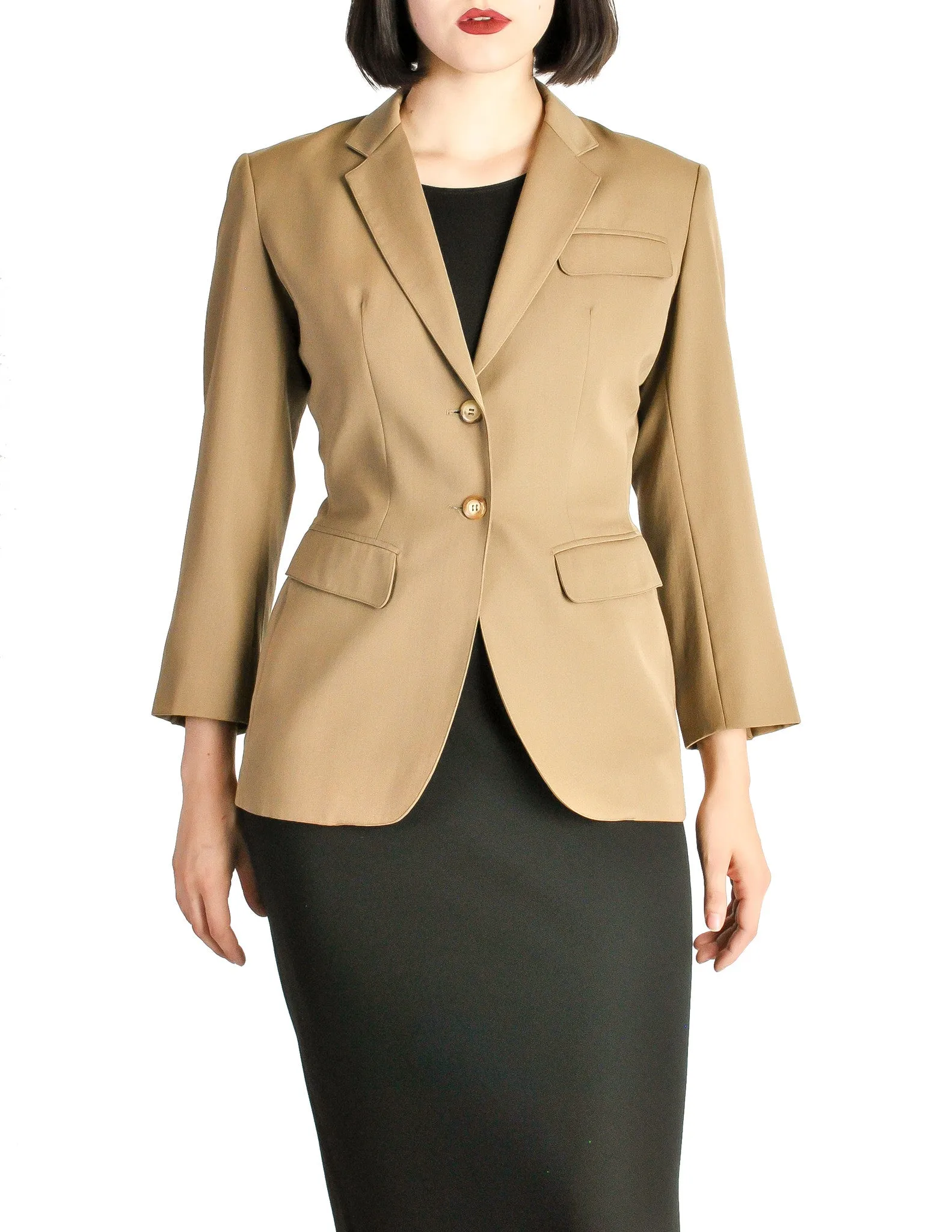 Alaïa Vintage Beige Tailored Blazer