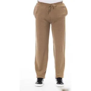 Alpha Studio Beige Linen Men Trouser