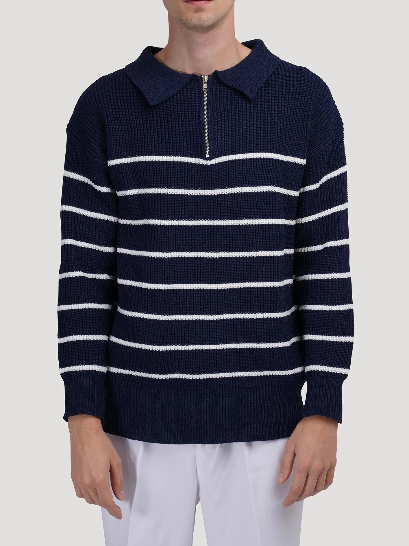 ANYANG Knit Half-Zip Sweater