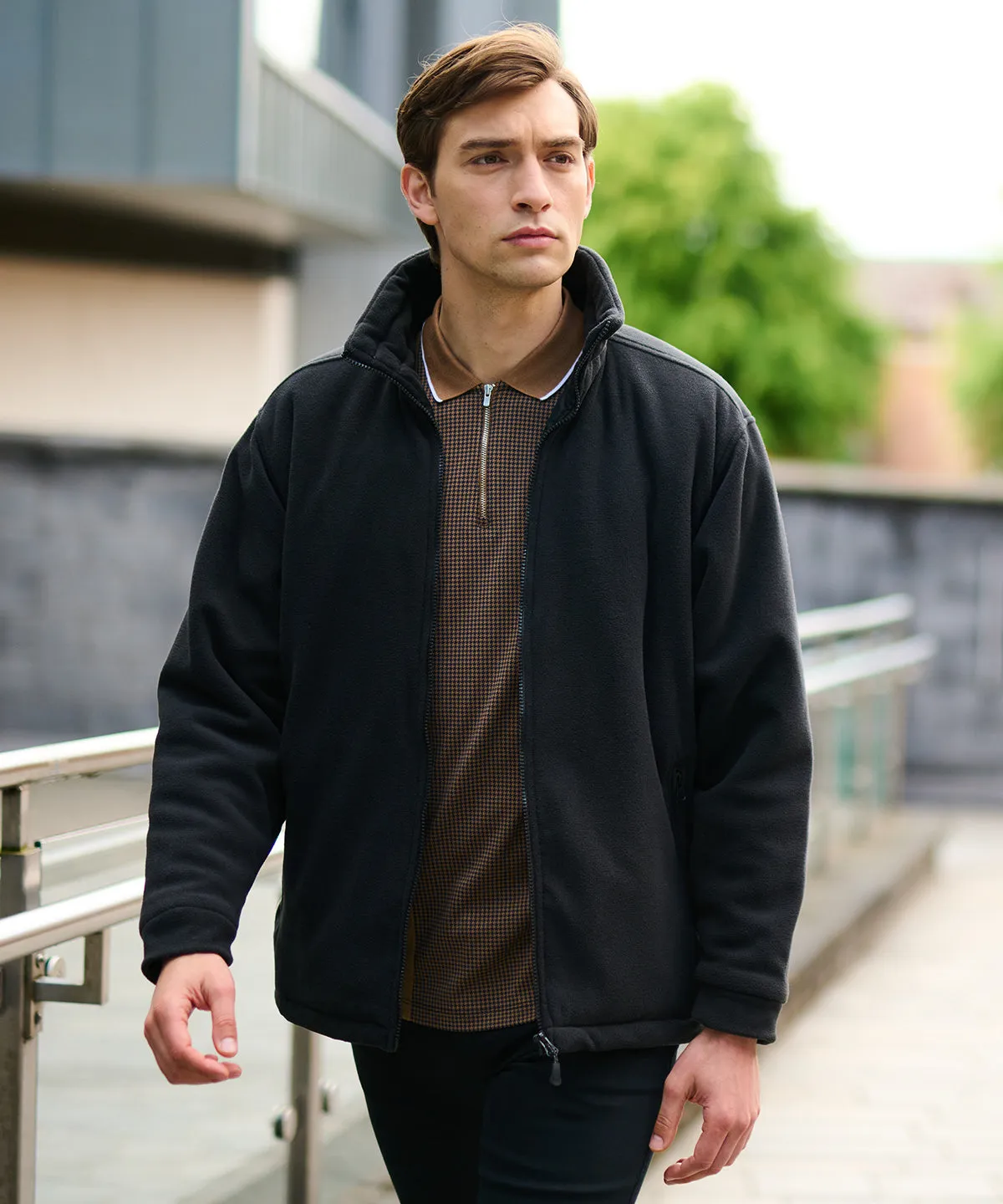 Asgard II quilted fleece | Black