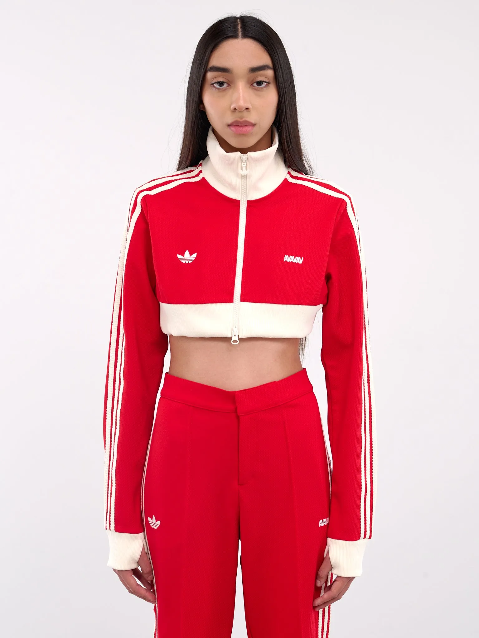 AVAVAV Cropped Track Jacket (JG8784-BETTER-SCARLET)