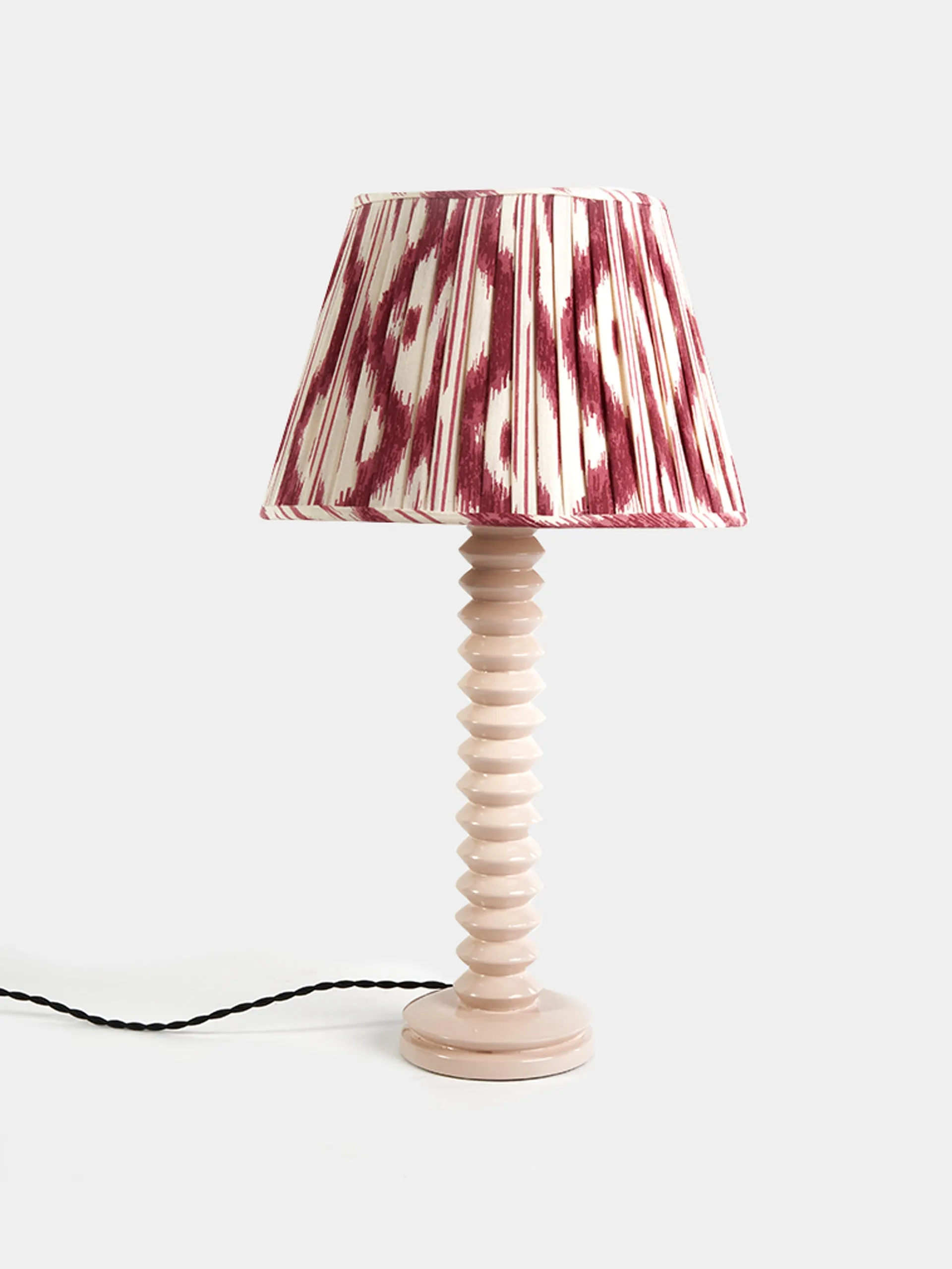 Aztec lamp base dusty pink