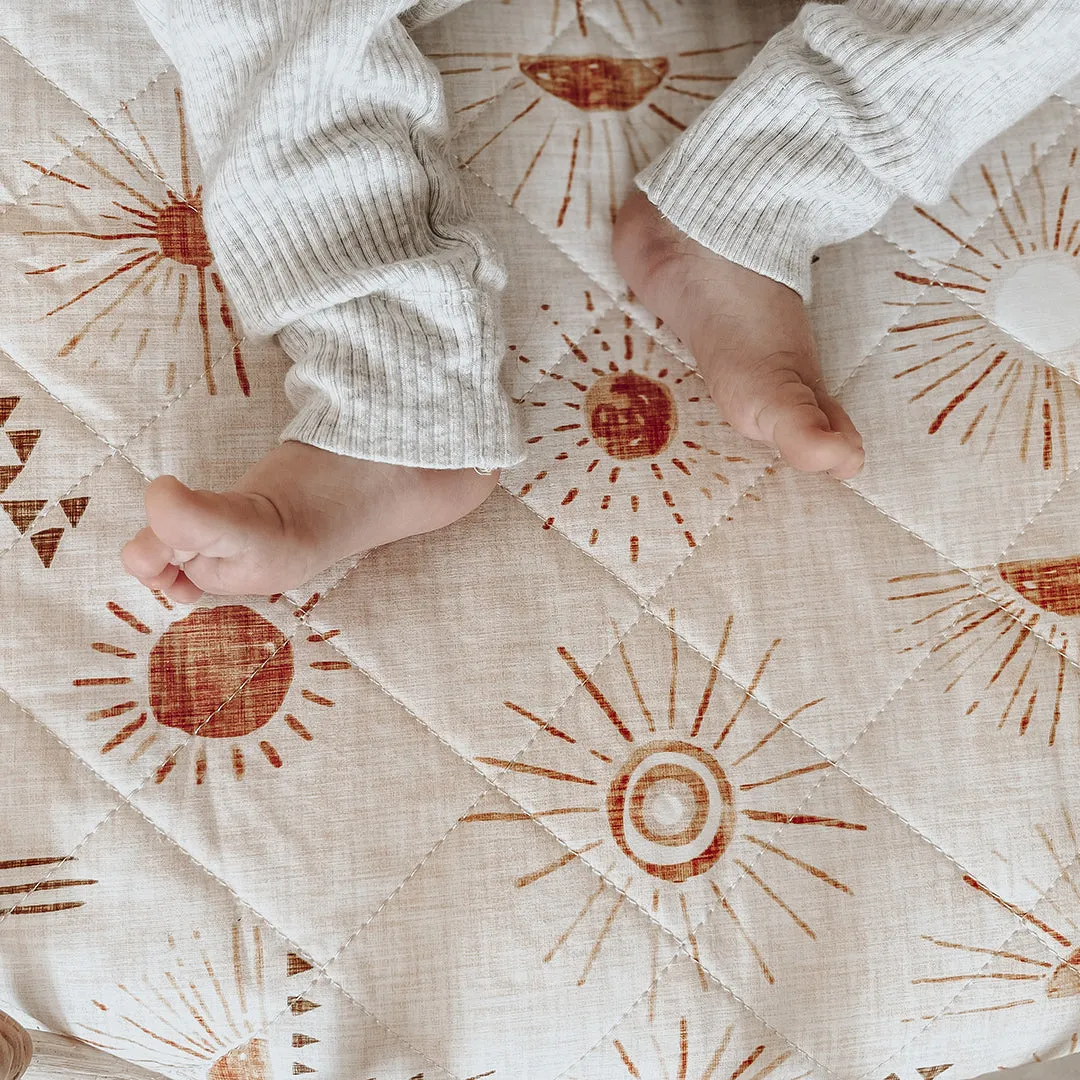 Bambella Designs Waterproof Bassinet Sheet/Change Mat Cover | Bohemian Sunshine