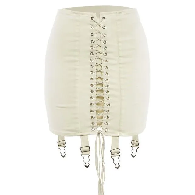 Bandage Lace Up Skirt