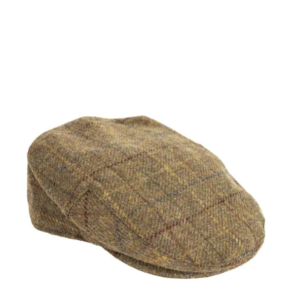 Barbour Cairn Flat Cap Olive / Blue / Red