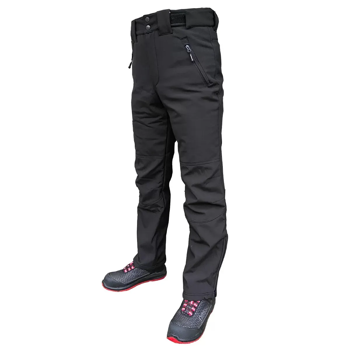 BARNABI, SOFTSHELL WINTER TROUSERS PESSO, BLACK