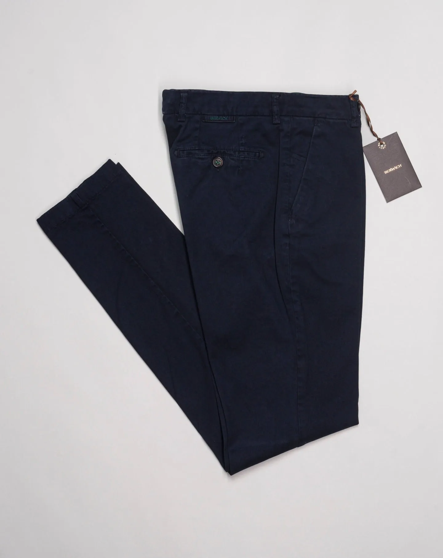 Berwich Morello Garment Dyed Chinos / Navy