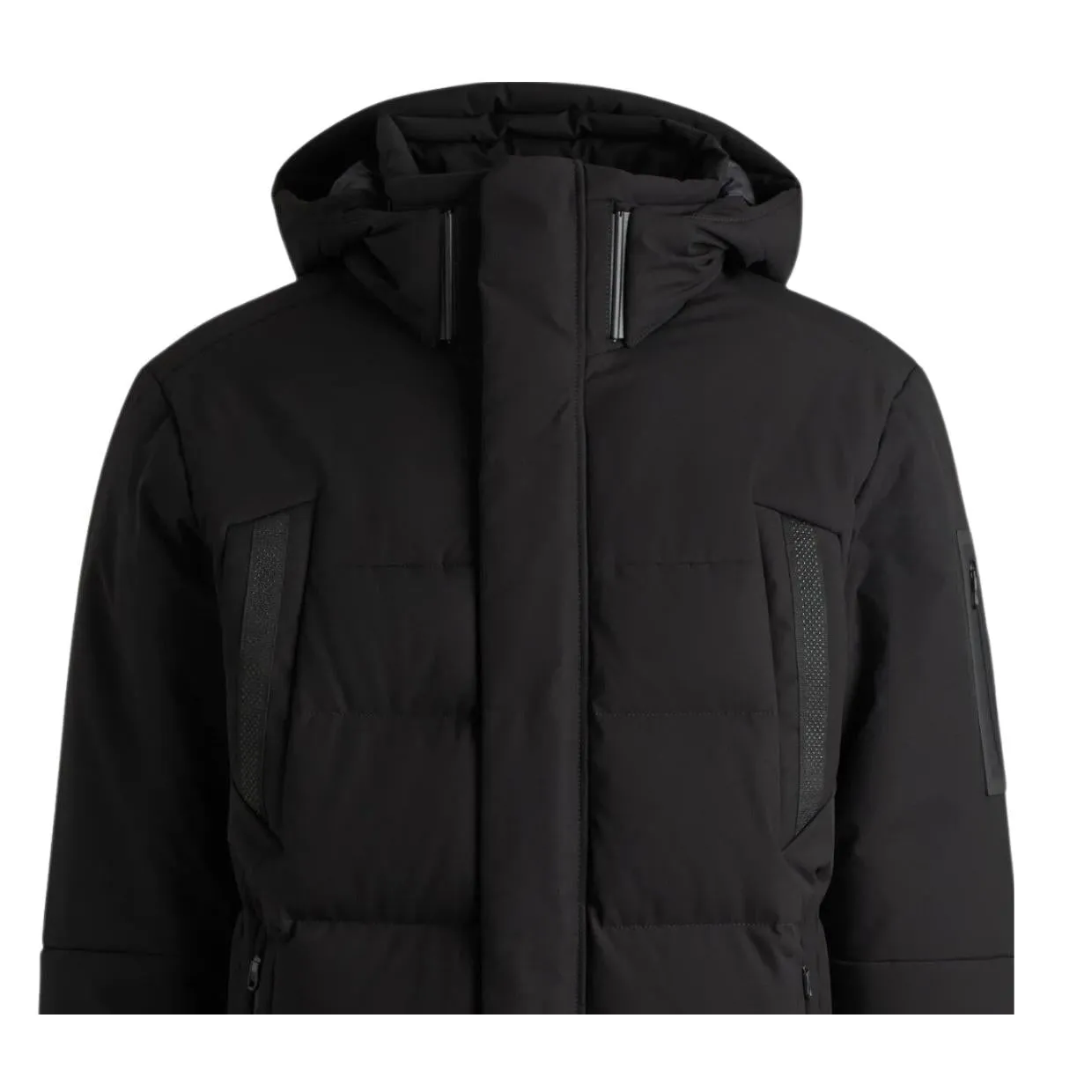 BOSS J_Havoc Water-Repellent Black Down Parka Jacket