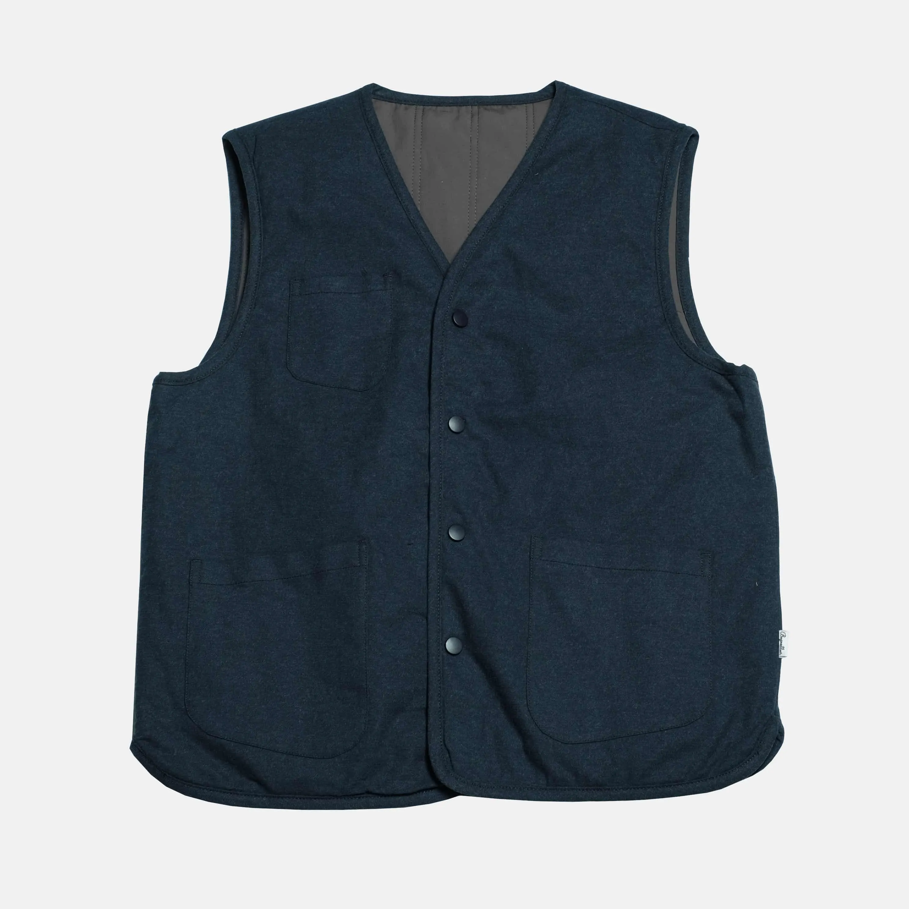 Boysnextdoor Reversible Quilted Vest Navy