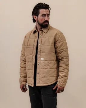 Bronson Quilted Overshirt - Sand