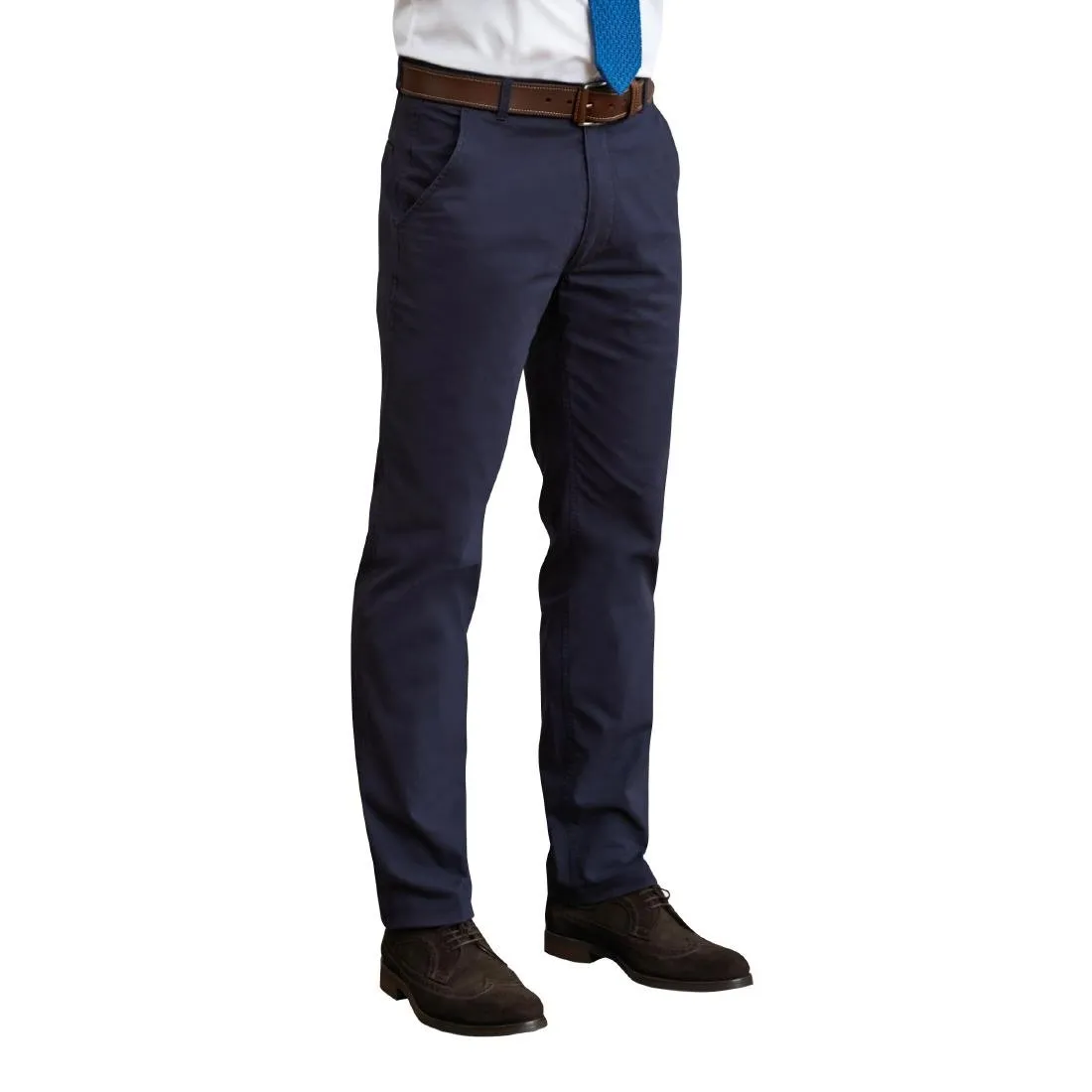 Brook Taverner Mens Miami Slim Fit Chinos Navy 30" - BA080-30