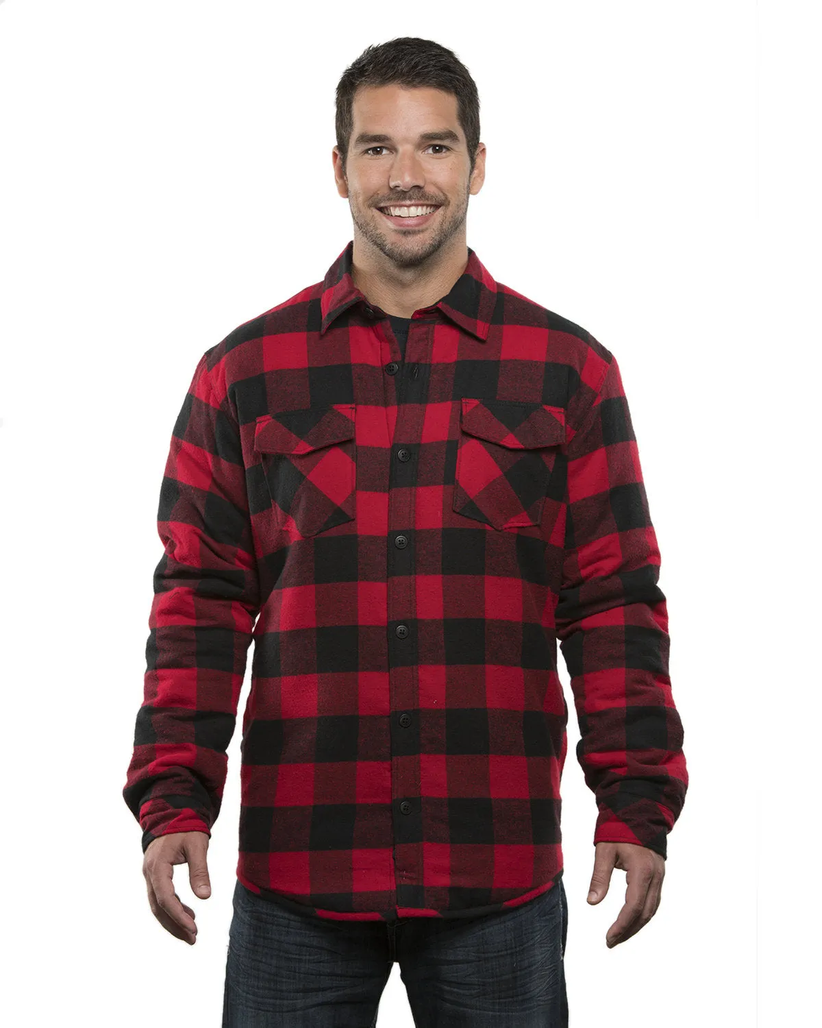 Burnside Adult Quilted Flannel Jacket B8610