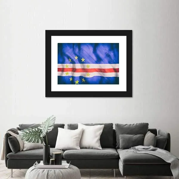 Cape Verde Flag Canvas Wall Art