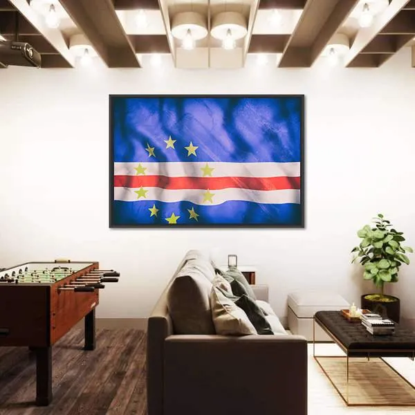 Cape Verde Flag Canvas Wall Art