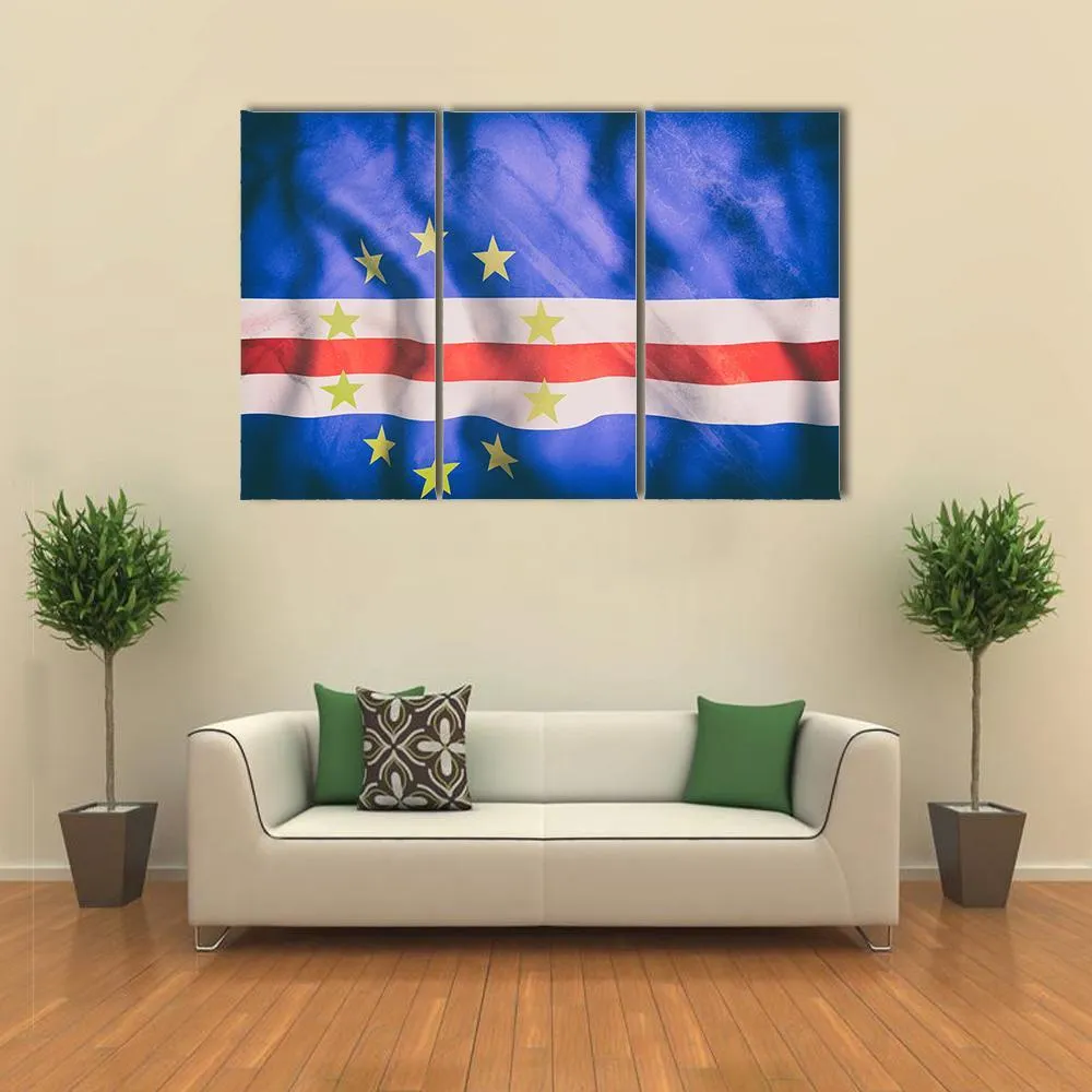 Cape Verde Flag Canvas Wall Art