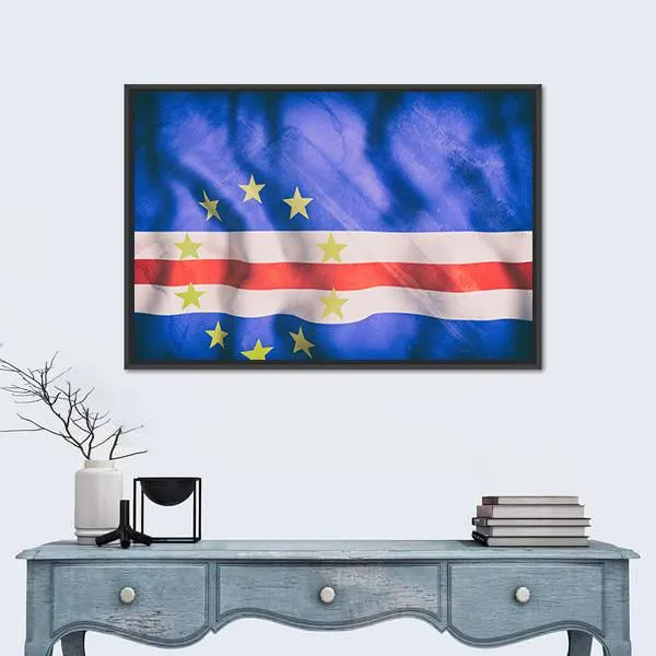 Cape Verde Flag Canvas Wall Art