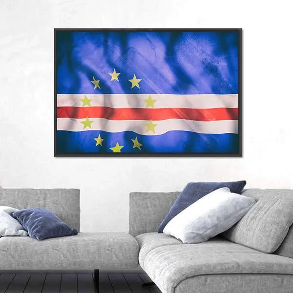 Cape Verde Flag Canvas Wall Art