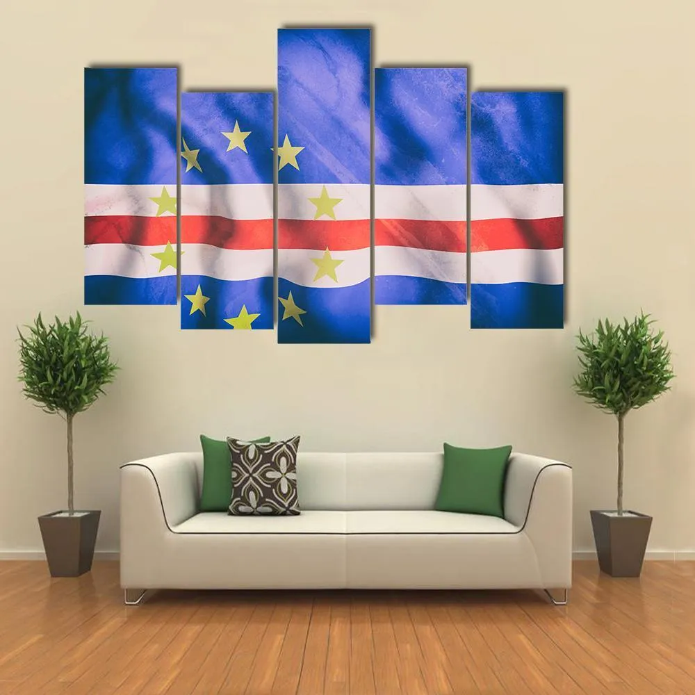 Cape Verde Flag Canvas Wall Art