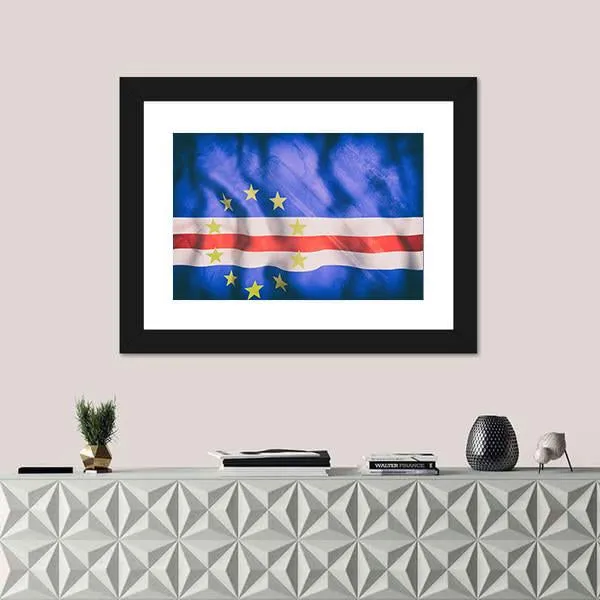 Cape Verde Flag Canvas Wall Art