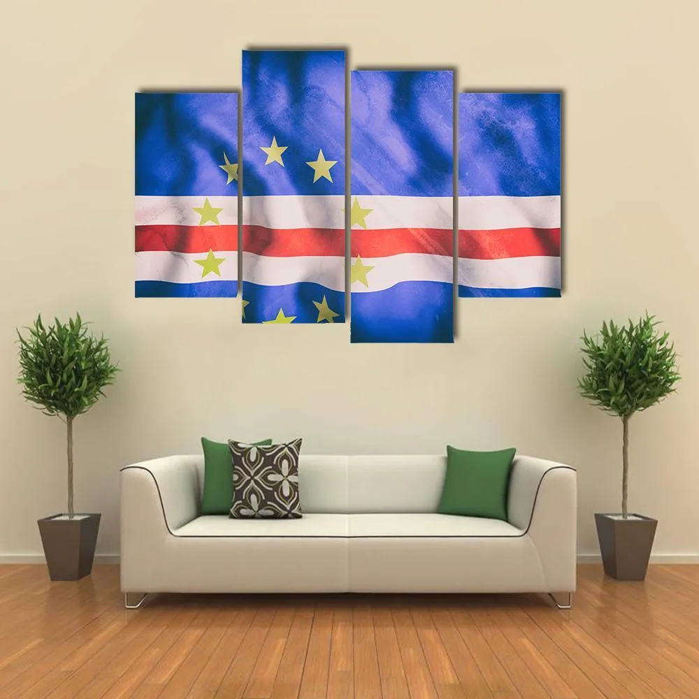 Cape Verde Flag Canvas Wall Art