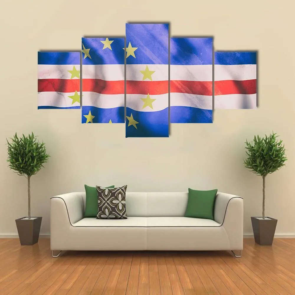 Cape Verde Flag Canvas Wall Art