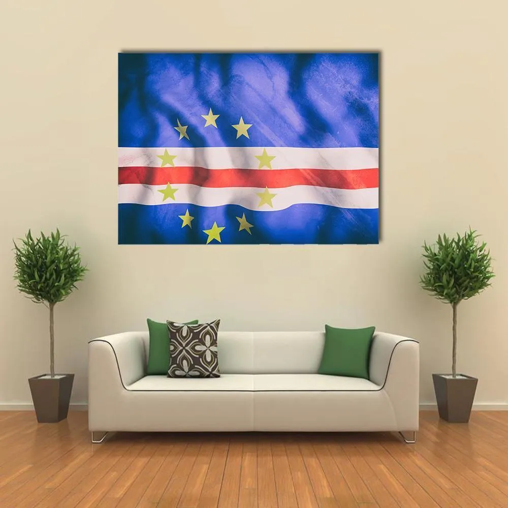 Cape Verde Flag Canvas Wall Art