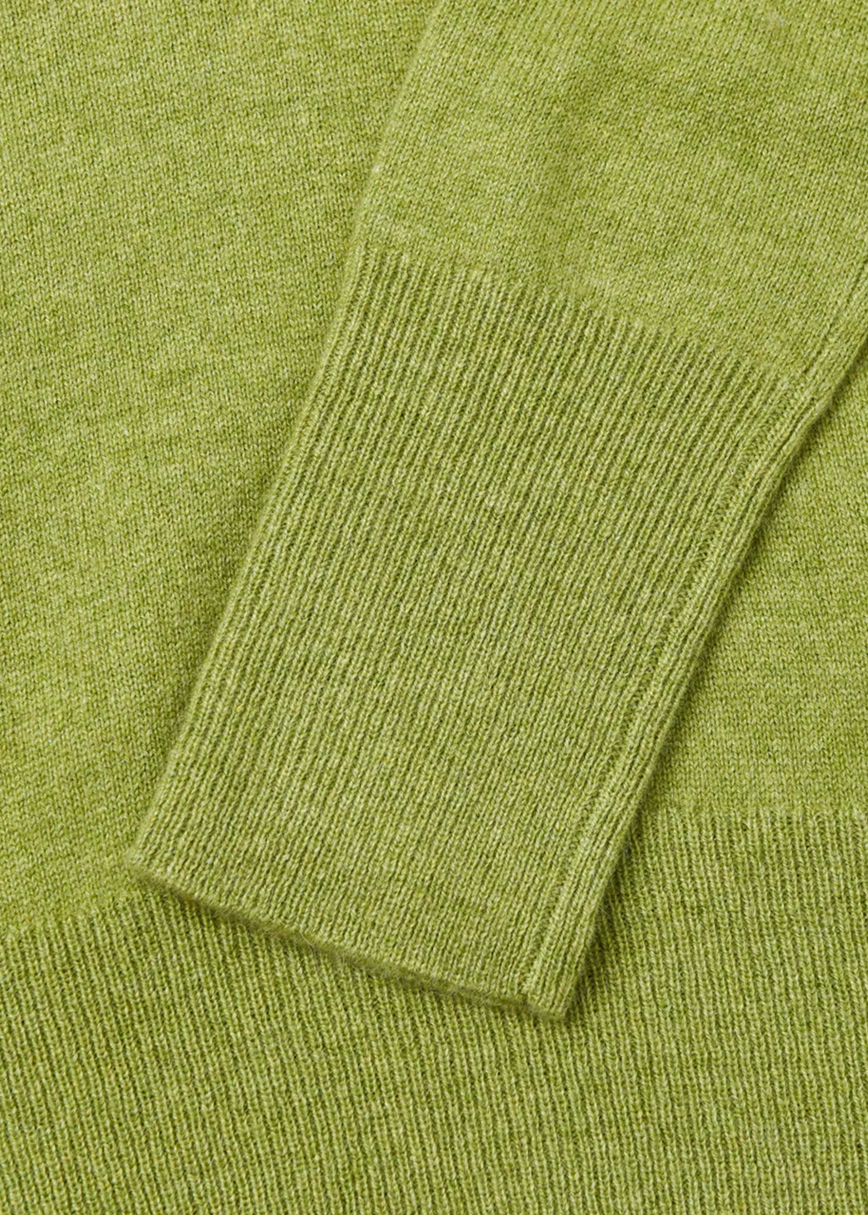 Cashmere classic polo sweater, green