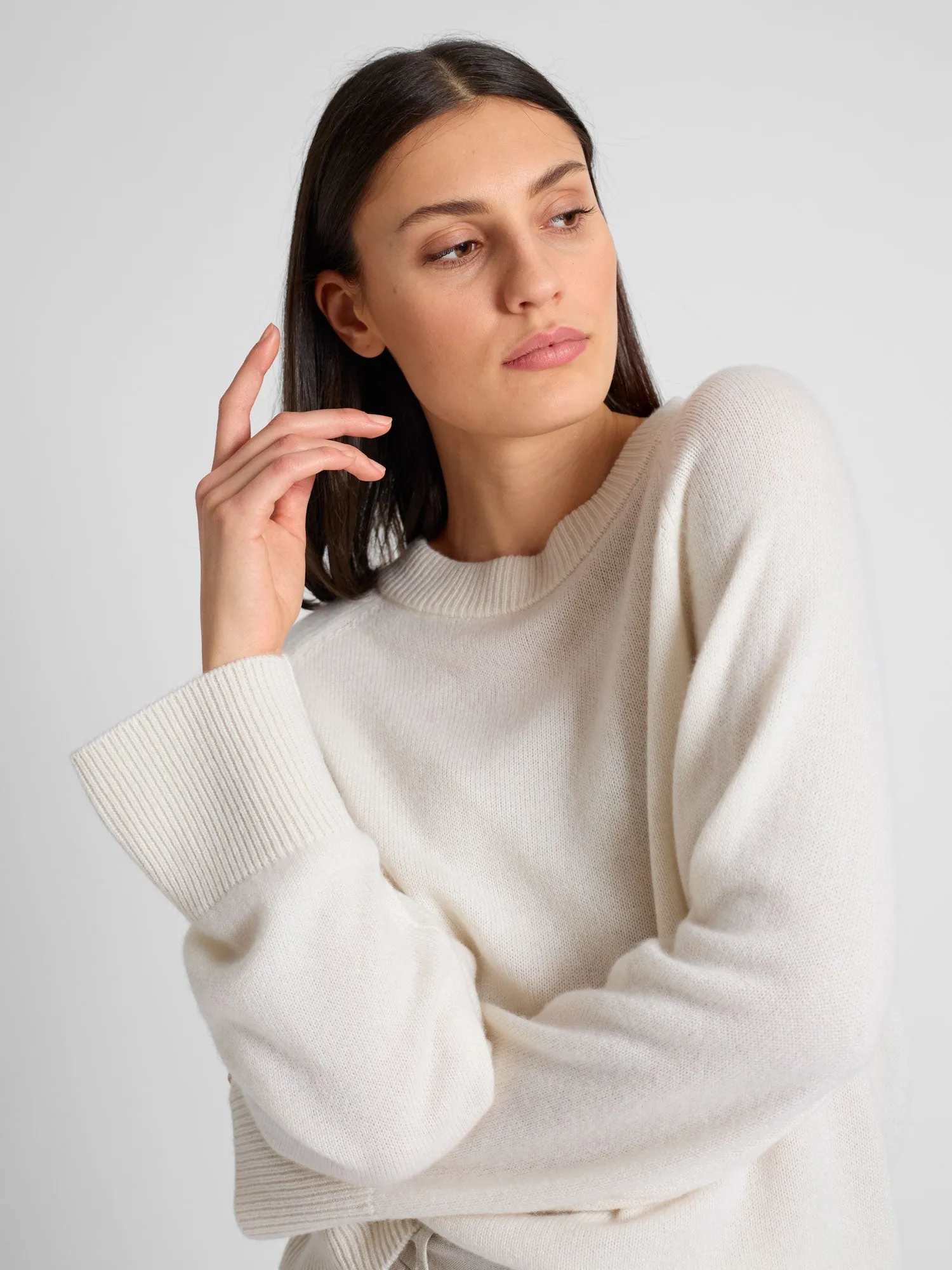 Cashmere sweater "Signy" - white