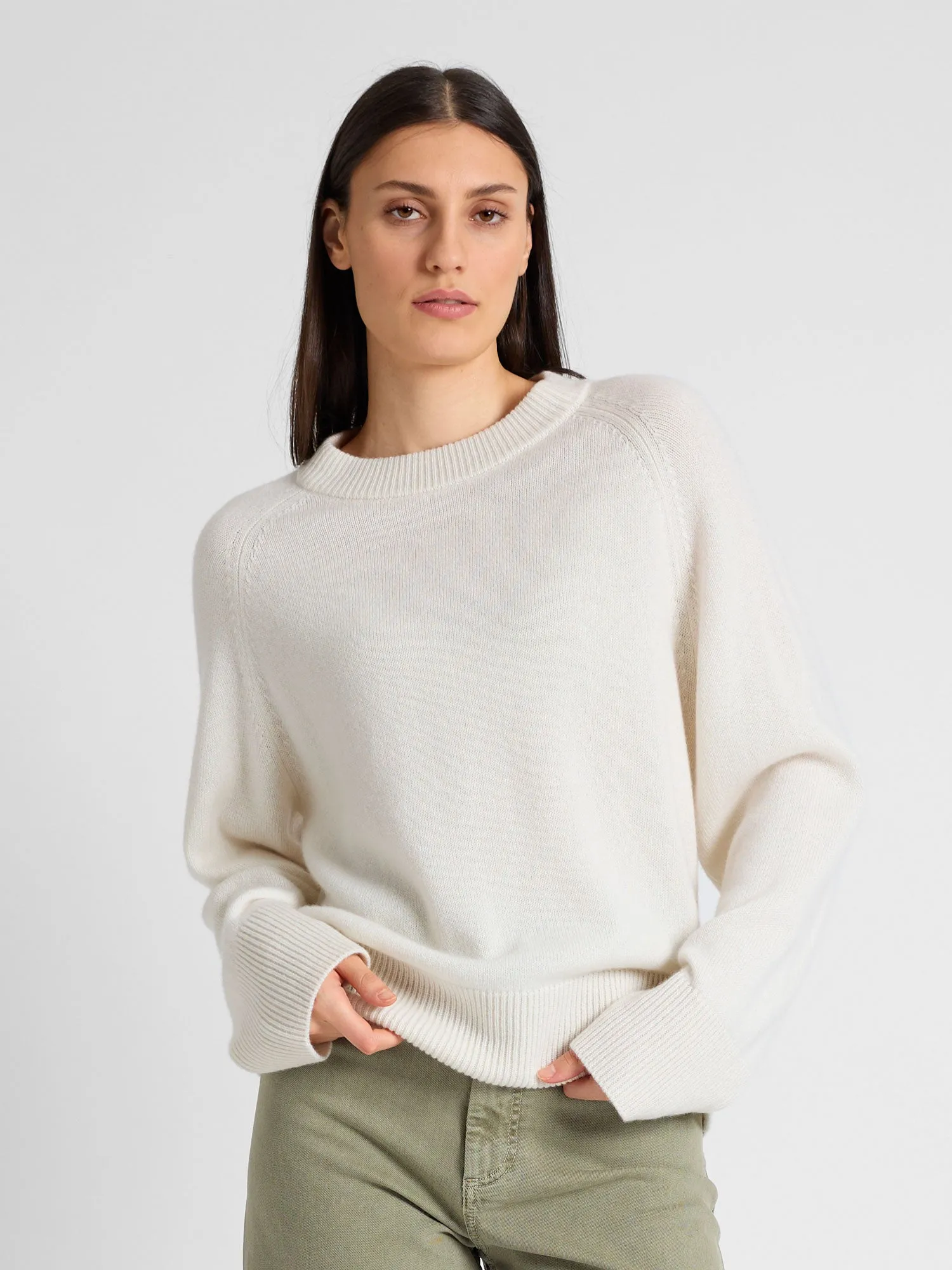 Cashmere sweater "Signy" - white