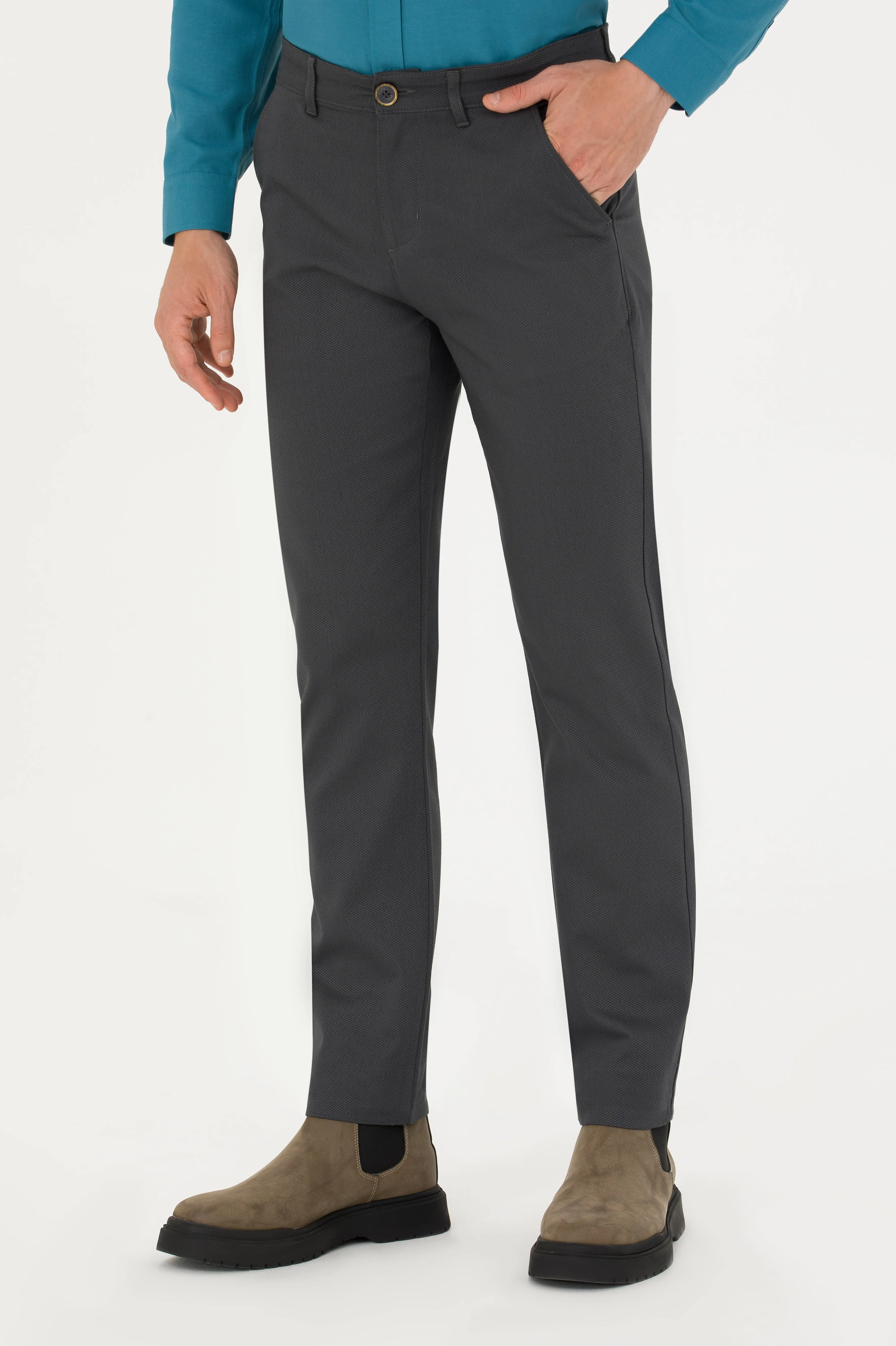 CHINOS DAMES GRIS FONCÉ - 1675156VR006