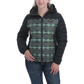 Cinch Women's Quilted Black Aztec Jacket