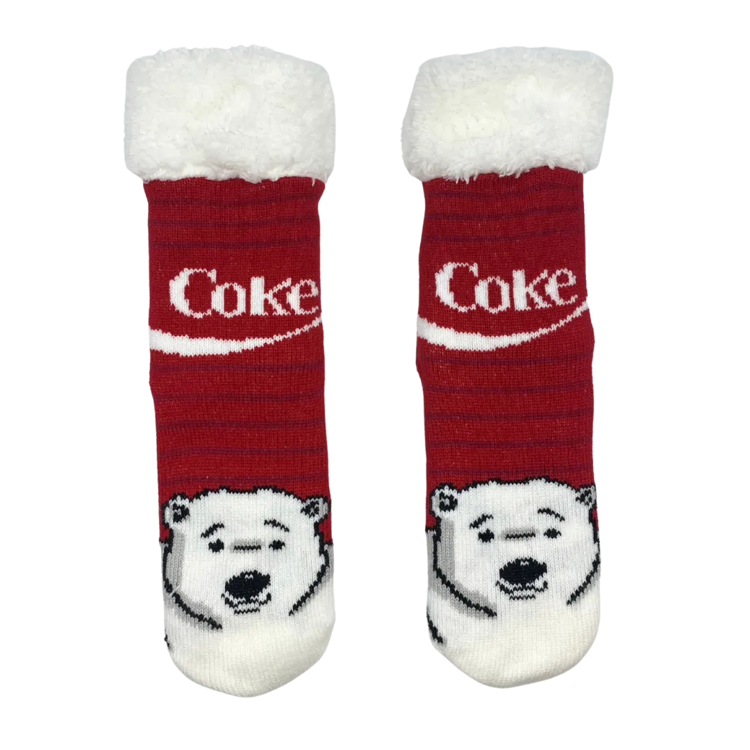 Coca Cola Fuzzy Babba Cozy Warmer Sock