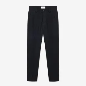 Como Regular Wool Suit Pants - Black Melange