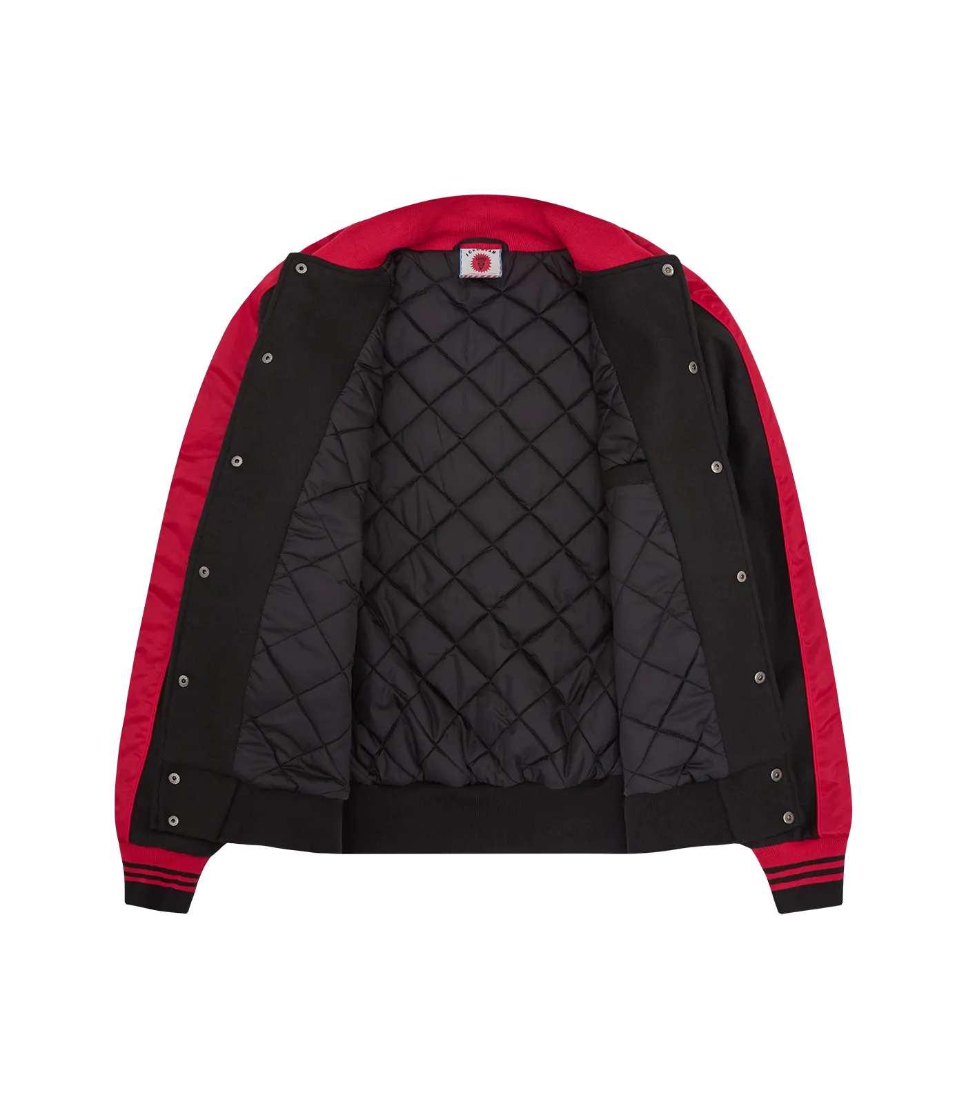 CONES & BONES VARSITY JACKET - BLACK