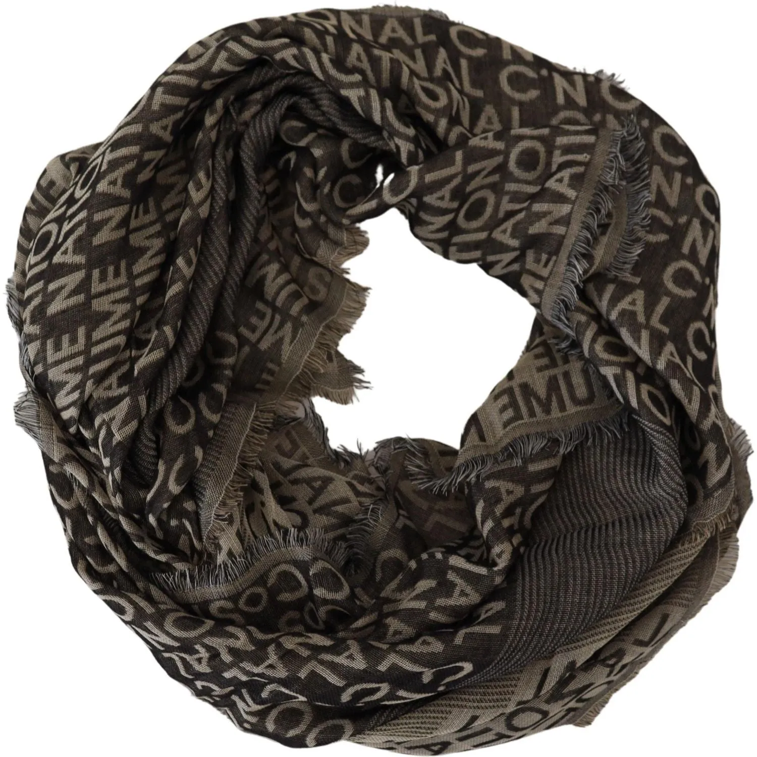 Costume National Chic Fringed Viscose-Silk Scarf