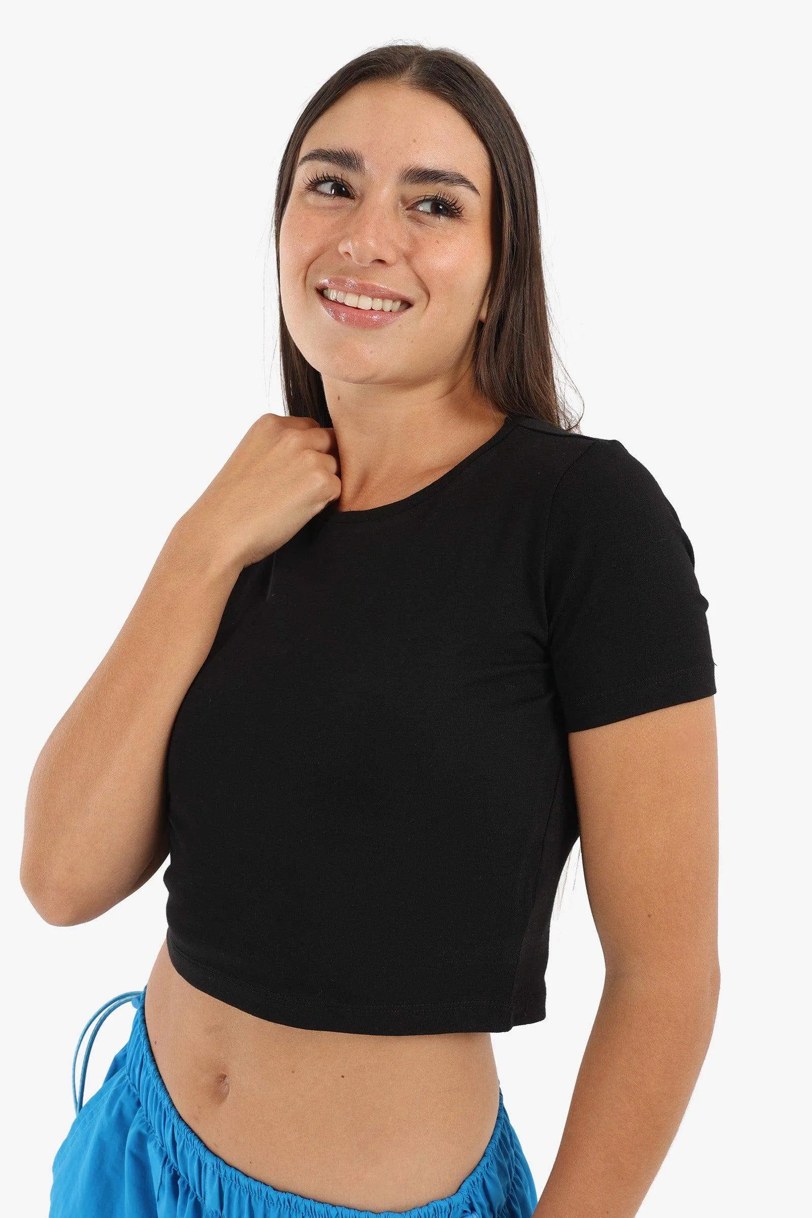 Cotton Basic Crop Top