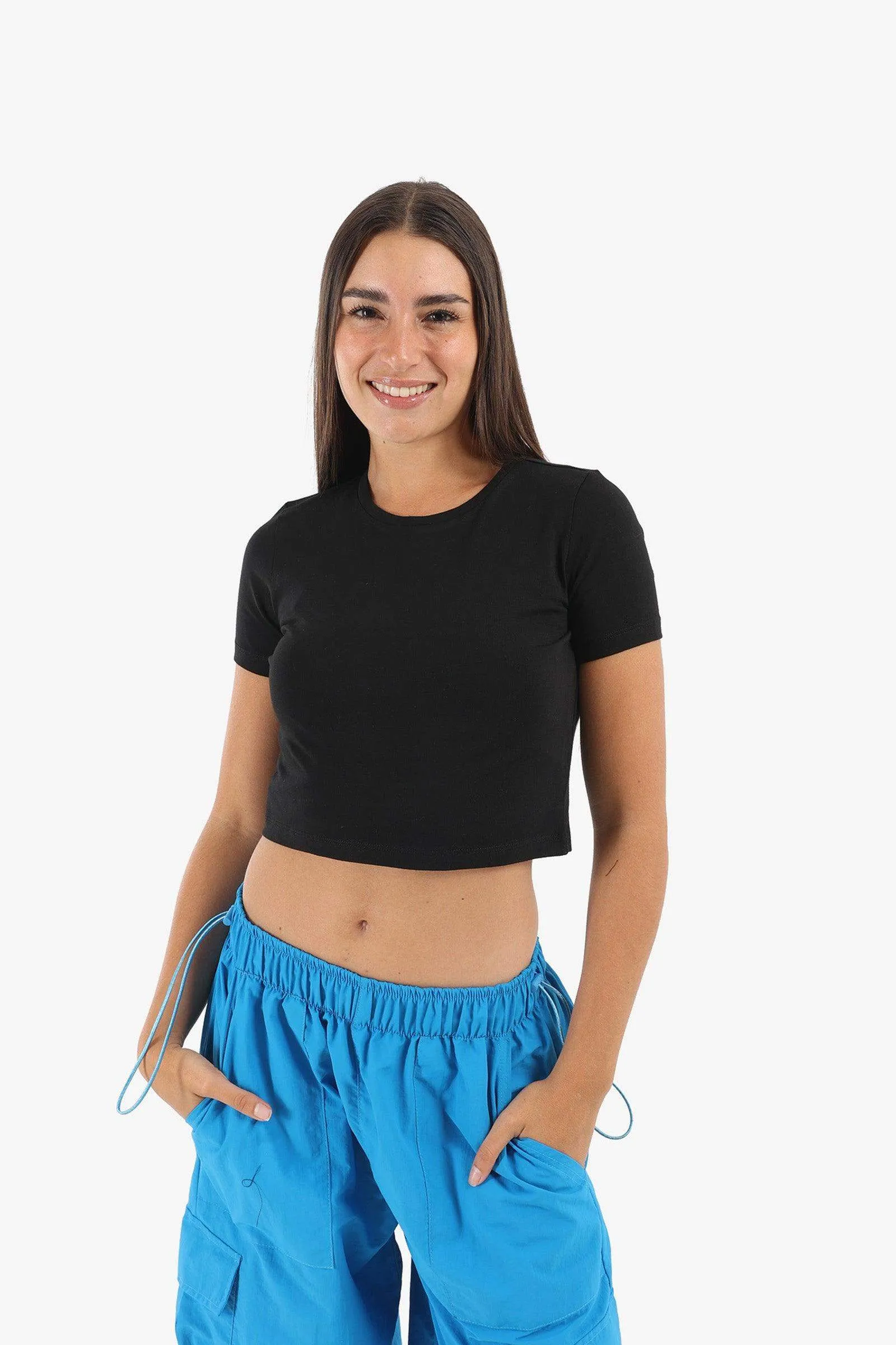 Cotton Basic Crop Top