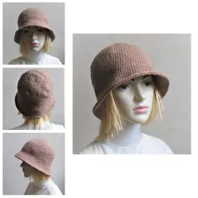 Crochet Spring Fall Autumn Winter Bucket Hat Fall Winter Hats Women Accessories