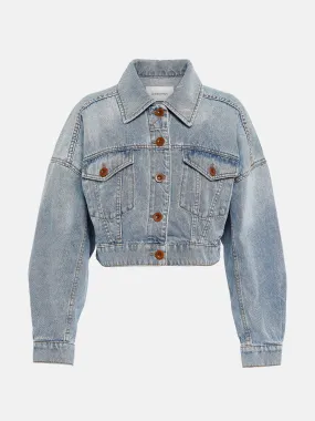 Cropped denim jacket