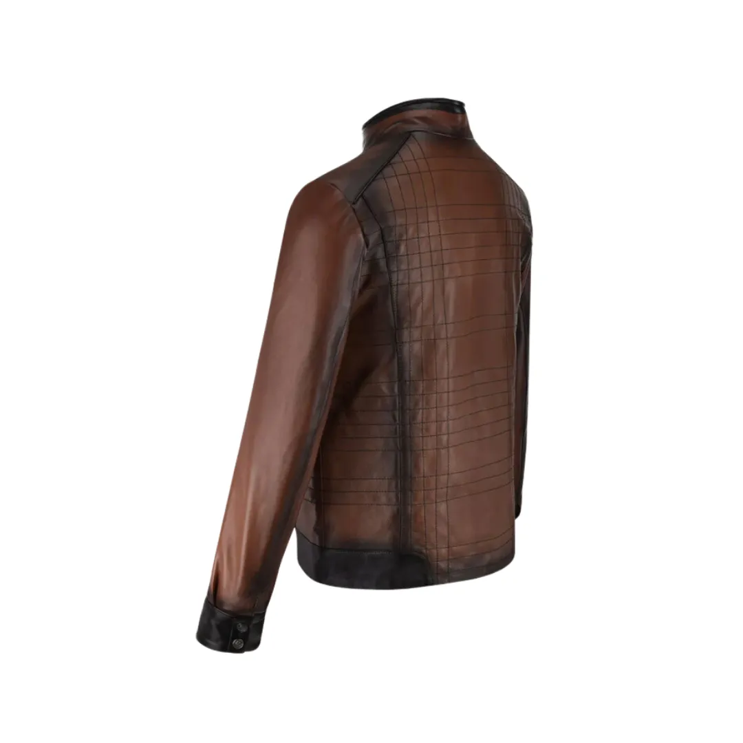 Cuadra JC160 MN Brown Zipper Jacket