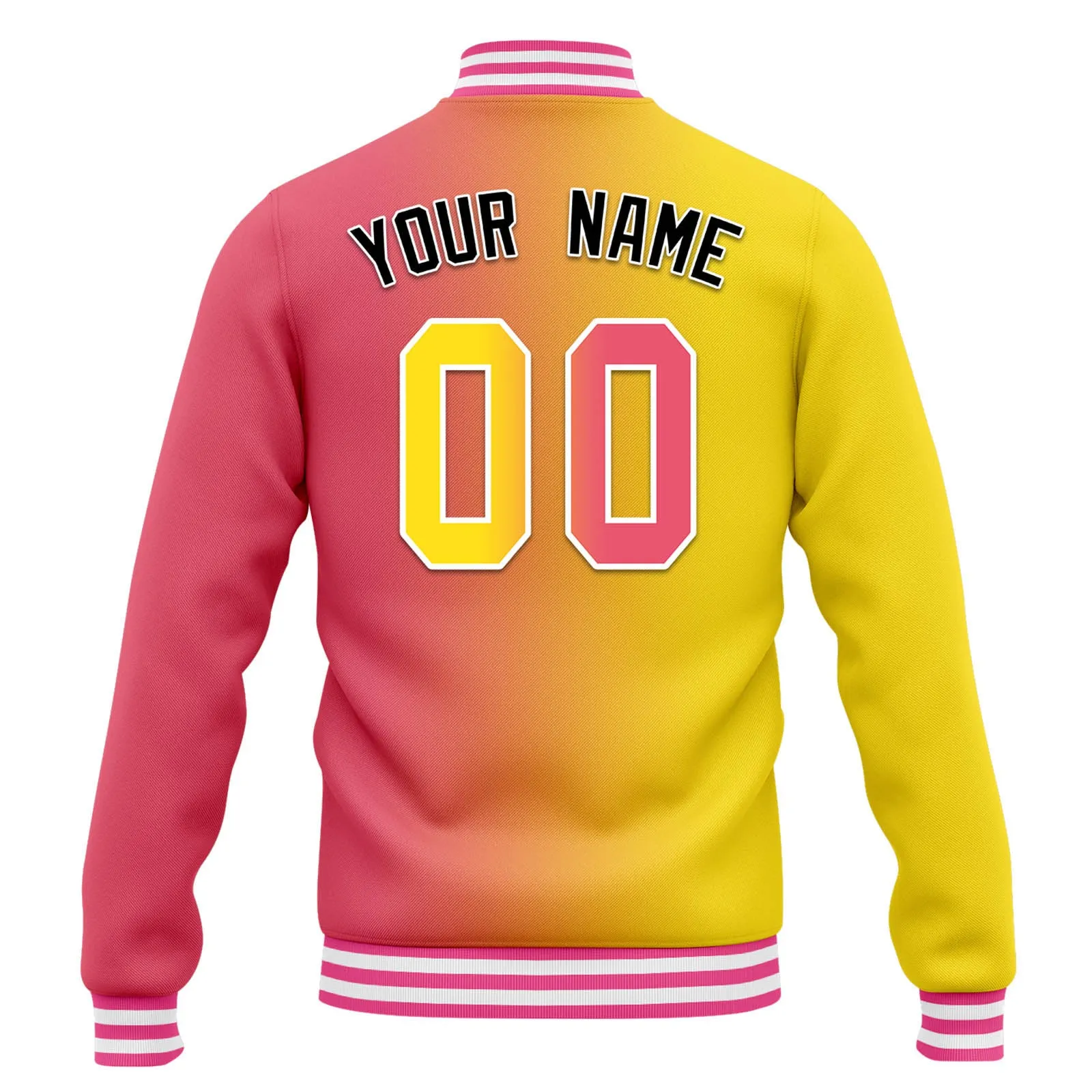 Custom Split Fashion Jacket Bomber Full-Snap Varsity Letterman Personalized Jacket FZ005-D028014-2