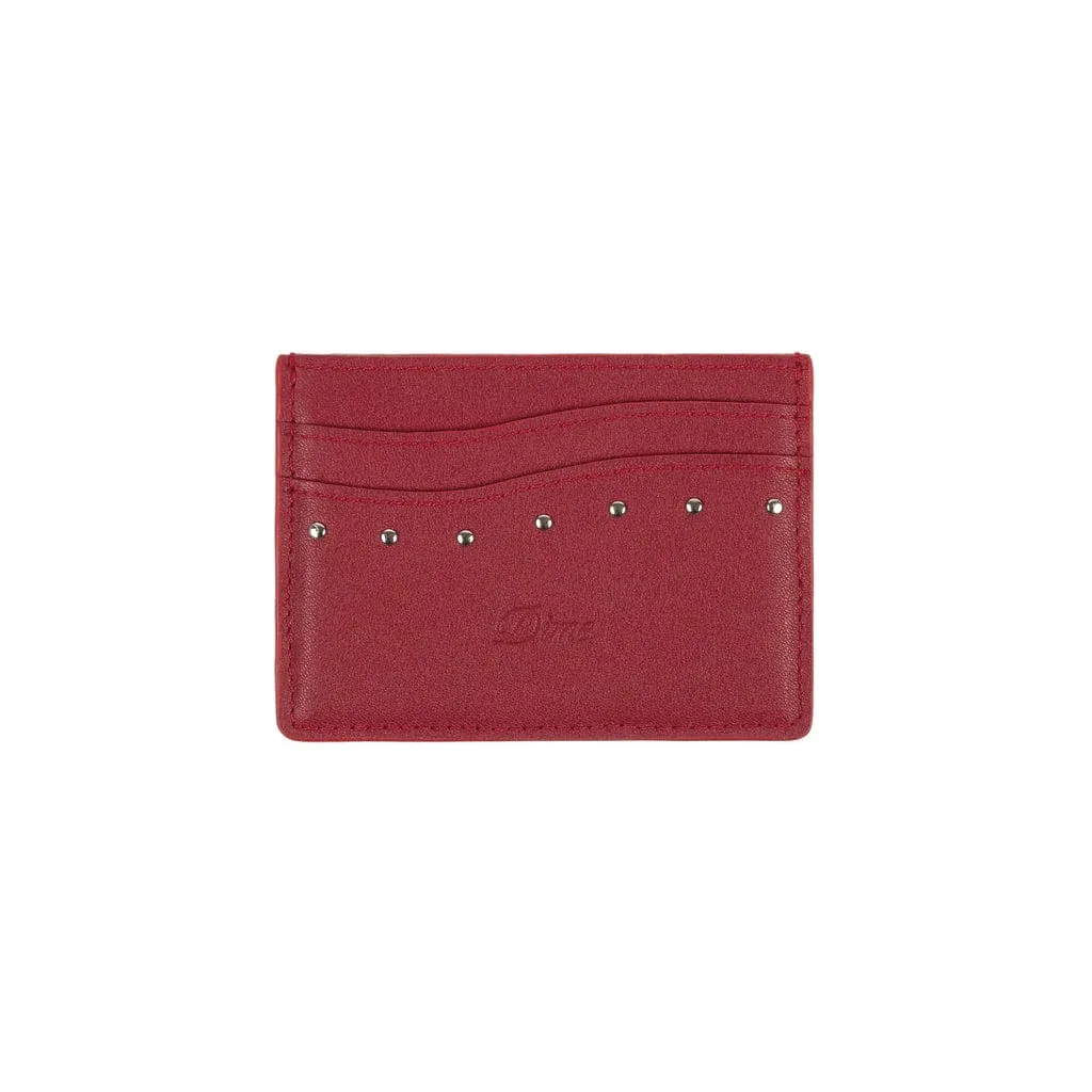 Dime MTL Studded Card Holder Red