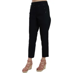 Dolce & Gabbana Chic Black Cotton Trousers