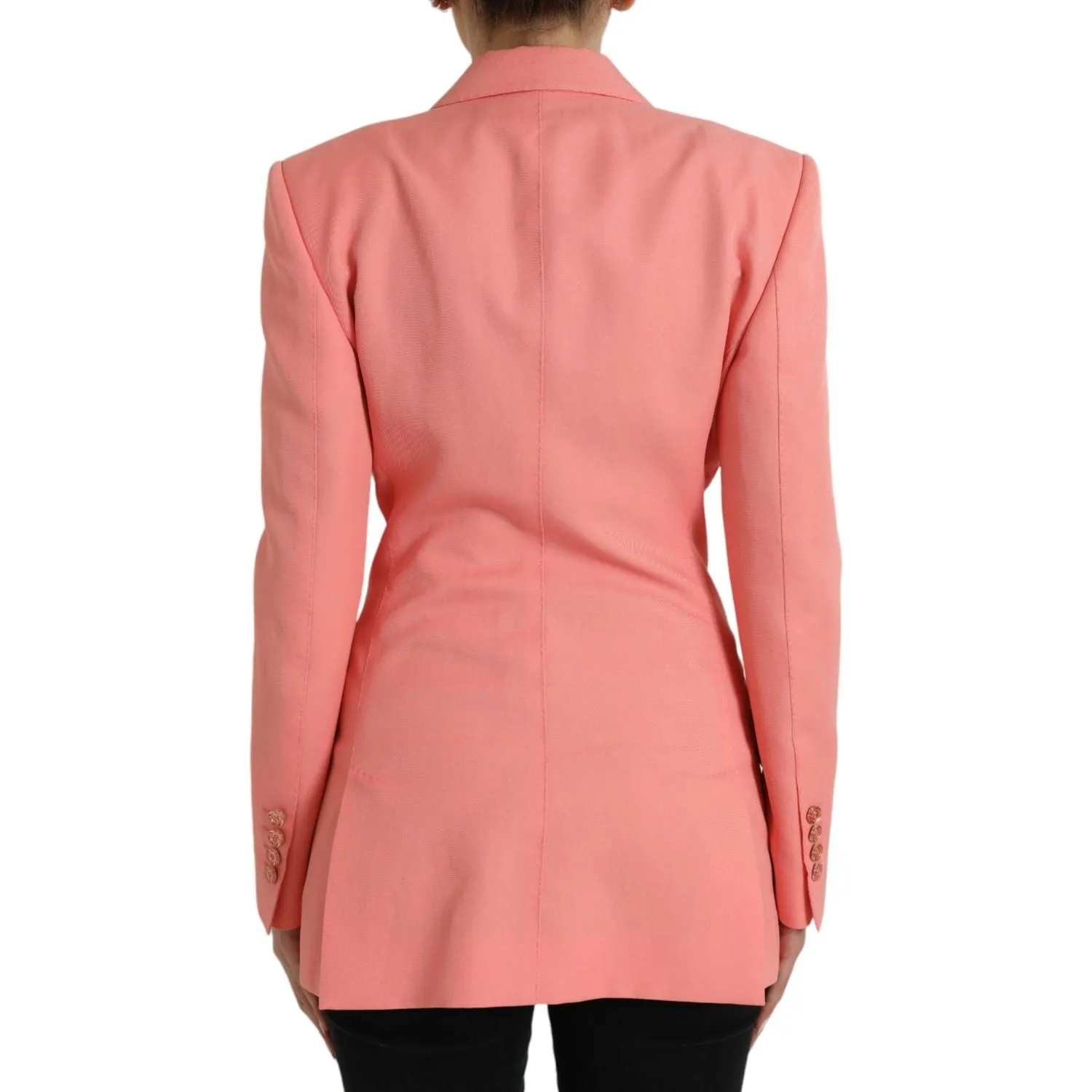 Dolce & Gabbana Chic Pink Peak Lapel Blazer