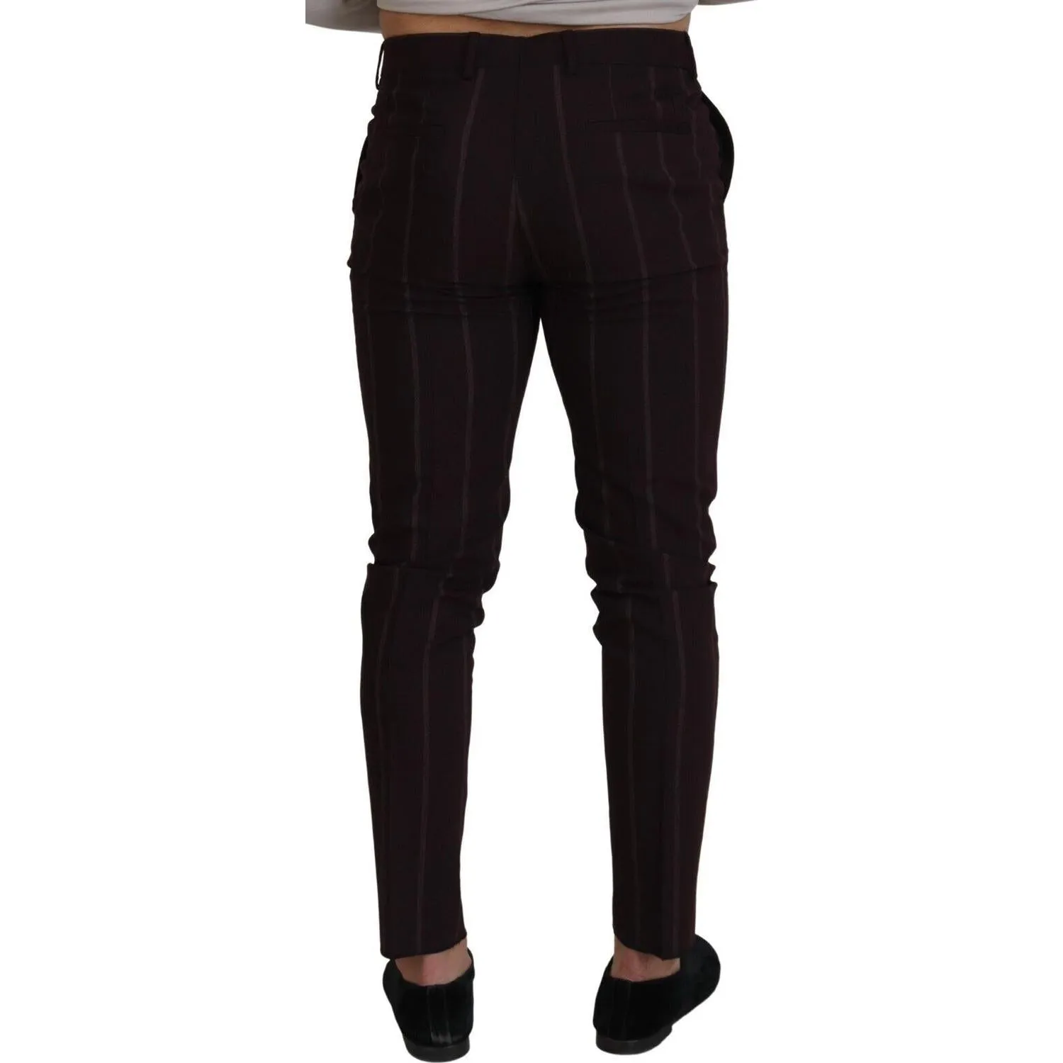 Dolce & Gabbana Elegant Brown Wool Blend Trousers